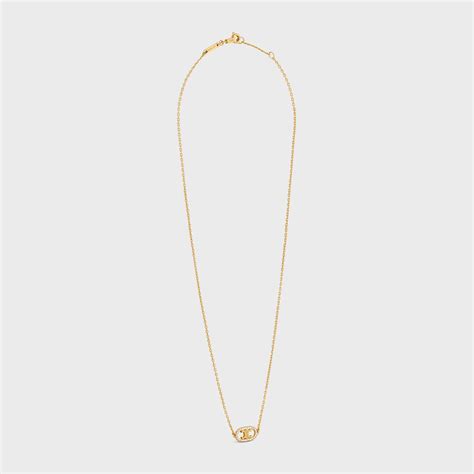 celine maillon triomphe|Maillon Triomphe Necklace in Yellow Gold and Diamonds .